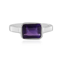 Anillo en plata con Amatista de Zambia