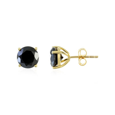 Pendientes en plata con Espinela negra
