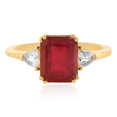 Anillo en plata con Rubí de Madagascar