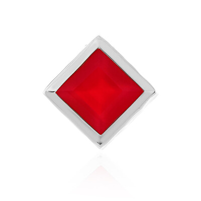 Colgante en plata con Calcedonia frambuesa (MONOSONO COLLECTION)