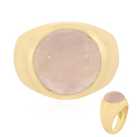 Anillo en plata con Cuarzo rosa Sawar