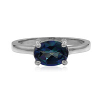 Anillo en plata con Topacio Neptuno