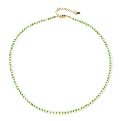 Collar en plata con Diópsido de Rusia