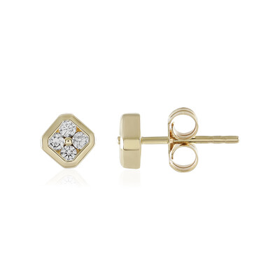 Pendientes en oro con Diamante I2 (I)