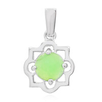 Colgante en plata con Crisoprasa imperial