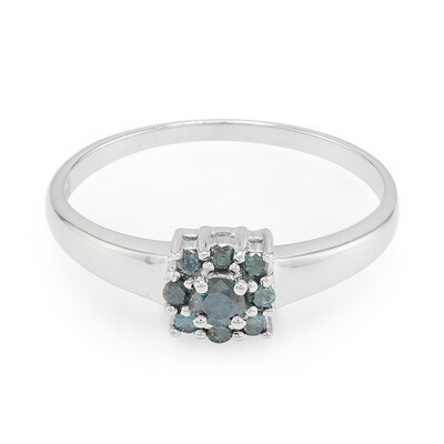 Anillo en plata con Diamante fantasía