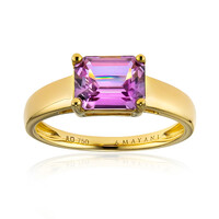 Anillo en oro con Diáspora rosa (AMAYANI)