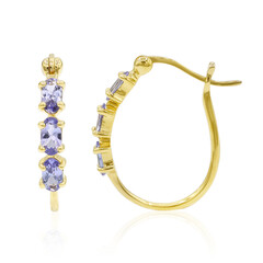 Pendientes en plata con Tanzanita