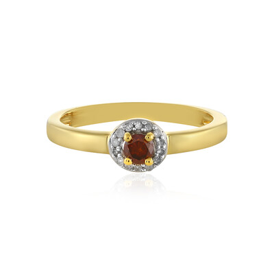 Anillo en plata con Diamante rojo I4