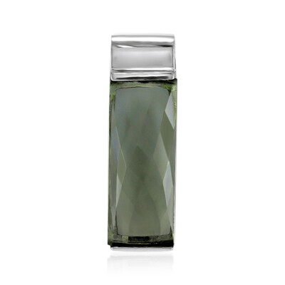 Colgante en plata con Amatista verde (MONOSONO COLLECTION)