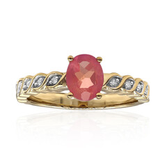 Anillo en oro con Pezzottaita