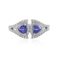 Anillo en plata con Tanzanita