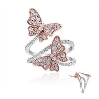 Anillo en oro con Diamante rosa I1 (CIRARI)
