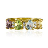 Anillo en plata con Amatista