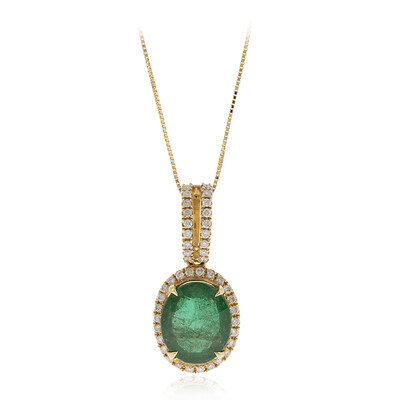 Collar en oro con Esmeralda de Zambia AAA (CIRARI)