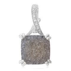 Colgante en plata con Ágata brillante