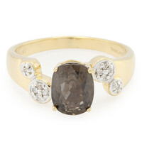Anillo en oro con Zafiro no calentado (AMAYANI)