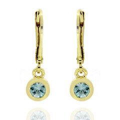 Pendientes en plata con Zircón de Ratanak Kirí