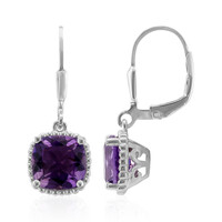Pendientes en plata con Amatista