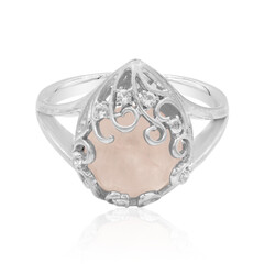Anillo en plata con Cuarzo rosa