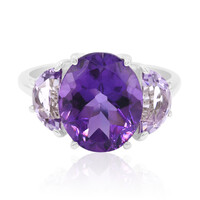 Anillo en plata con Amatista