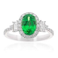 Anillo en oro con Granate tsavorita AAA (CIRARI)