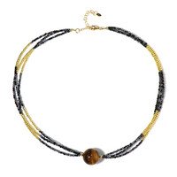 Collar en plata con Ojo de tigre (Riya)