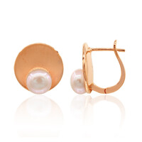 Pendientes en plata con Perla Freshwater (TPC)