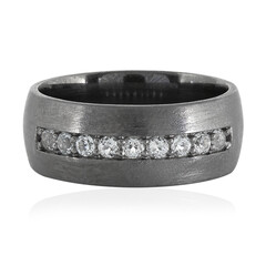 Anillo en plata con Topacio blanco