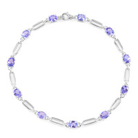 Brazalete en plata con Tanzanita