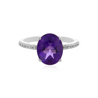 Anillo en plata con Amatista de Siberia