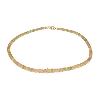 Collar en oro con Ópalo de Welo