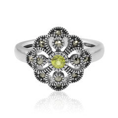 Anillo en plata con Zafiro amarillo