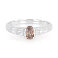 Anillo en plata con Zircón canela