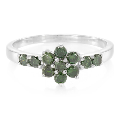 Anillo en plata con Diamante fantasía
