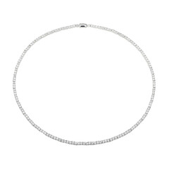 Collar en plata con Topacio blanco (Adela Silber)