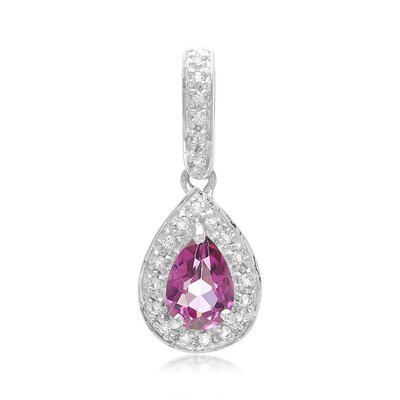 Colgante en plata con Topacio uva