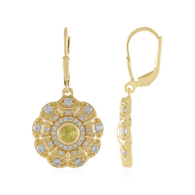 Pendientes en plata con Esfena