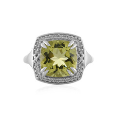 Anillo en plata con Quarzo limón