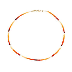 Collar en oro con Ópalo de fuego de México