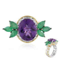 Anillo en plata con Amatista (Gems en Vogue)