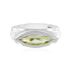 Anillo en plata con Cuarzo del Ouro Verde