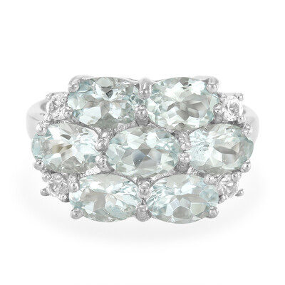 Anillo en plata con Aguamarina de Bauchi