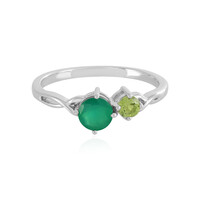 Anillo en plata con Ónix verde