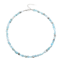 Collar en plata con Larimar