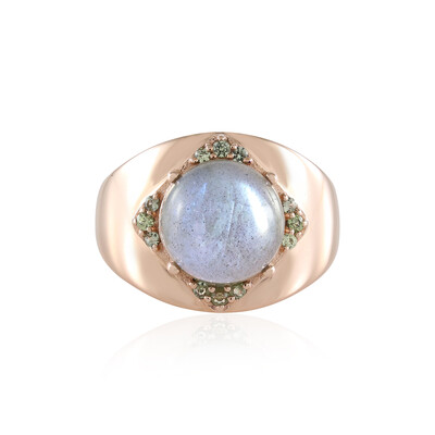 Anillo en plata con Labradorita verde de Maniry (KM by Juwelo)