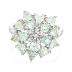 Anillo en plata con Turmalina Paraíba