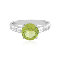 Anillo en plata con Peridoto (Adela Silber)