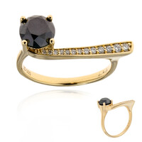 Anillo en oro con Diamante negro (de Melo)