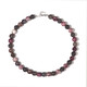 Collar en plata con Ágata gris